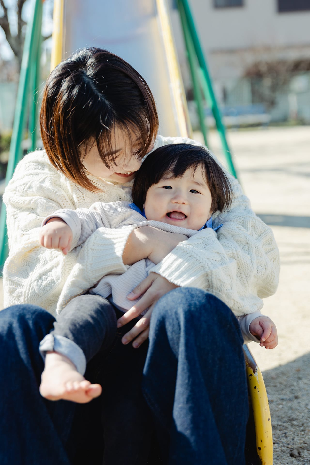 母と子のひととき撮影